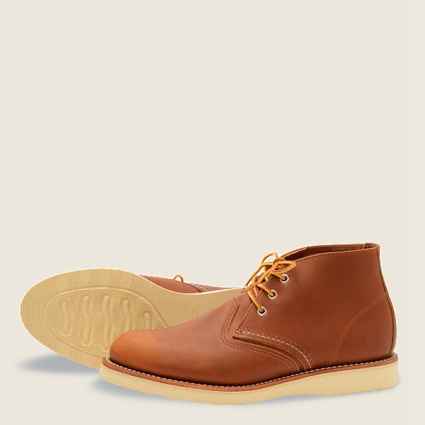 Heritage Sko Herre - Red Wing Work - Chukka-Iginal Læder - Brune - JKNYSD-723